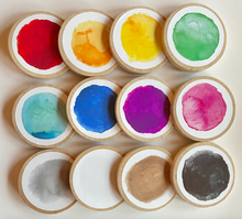 Load image into Gallery viewer, Learning Colors Wooden Learning Coins and Magnets - Set of 12 - Preschool Education - Montessori, Charlotte Mason, Option for Memory Game