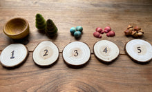Load image into Gallery viewer, Naturally-Dyed Rainbow Loose Parts Counting Set - Nature Themed