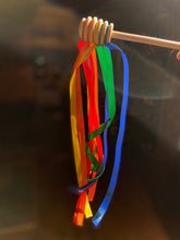 Load image into Gallery viewer, Rainbow Ribbon Honey Wands