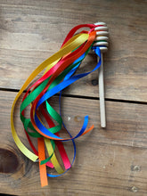Load image into Gallery viewer, Rainbow Ribbon Honey Wands