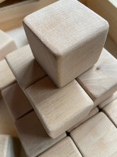 Load image into Gallery viewer, Smoothly Sanded Blank Maple Wooden Blocks - DIY - Decorate - Baby Blocks - Sealed Option - Sets in Multiples of 6