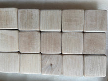 Load image into Gallery viewer, Smoothly Sanded Blank Maple Wooden Blocks - DIY - Decorate - Baby Blocks - Sealed Option - Sets in Multiples of 6