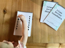 Load image into Gallery viewer, Learn to Write - Capital Letters, Numbers, Shapes - Set of 3 Books - Tracing and Formation - Reusable, wipeable, marker included!