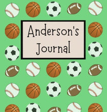 Load image into Gallery viewer, Personalized Spiral Bound Journal - School - Homeschool - MULTIPLE Notebook Front Cover Prints to Choose From