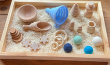 Load image into Gallery viewer, Winter Themed Sensory Tray - Fine Motor Play - Wooden Sensory Tray -