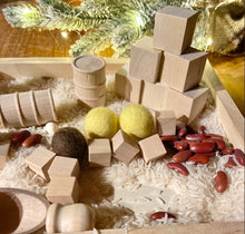 Load image into Gallery viewer, Build and Play Sensory Tray - Construction - Themed Fine Motor Sensory Tray - 41+ Piece Set - Sensory Play