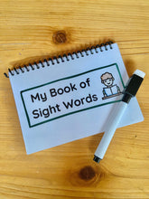 Load image into Gallery viewer, Sight Word Flip Books - Learn to Read - Mini Sight Word Readers - Option for Dry Erase with Magnetic Marker/Eraser