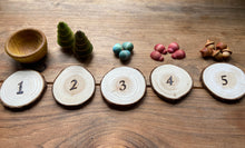 Load image into Gallery viewer, Naturally-Dyed Rainbow Loose Parts Counting Set - Nature Themed

