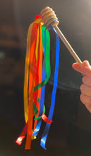 Load image into Gallery viewer, Rainbow Ribbon Honey Wands
