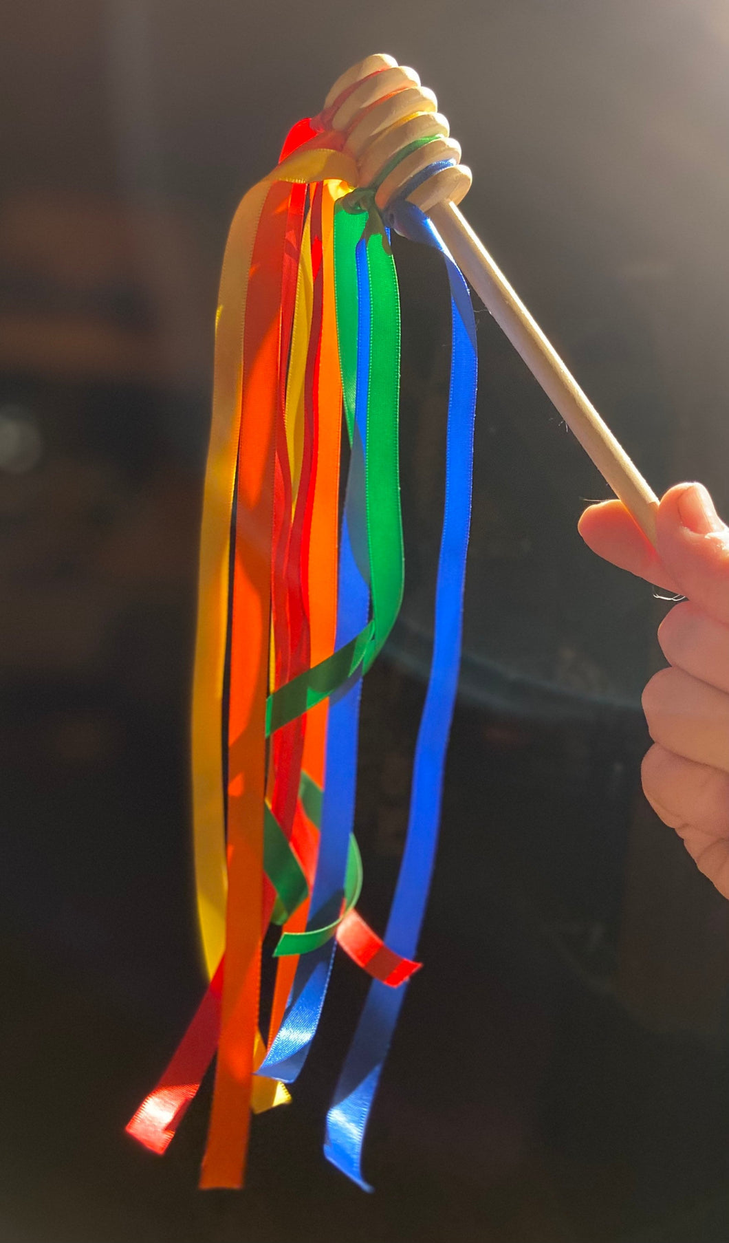 Rainbow Ribbon Honey Wands