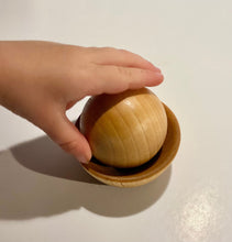 Load image into Gallery viewer, Wooden Ball and Bowl Set, Fine Motor Set, Montessori Baby Toy, Sealed with Organic Coconut Oil
