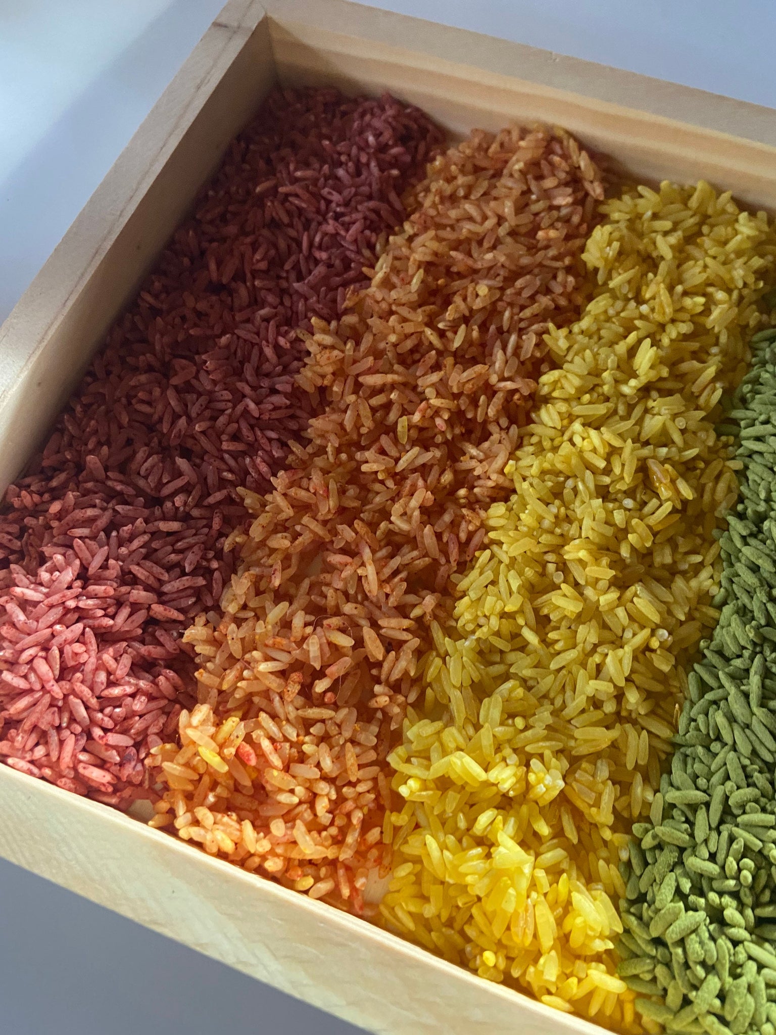 Organic Rainbow Colored Sensory Rice - Individual Colors or Multi-Colo ...